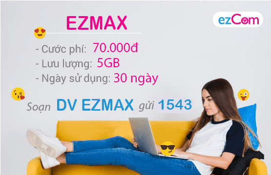 Thông tin chi tiết về cách đăng ký gói cước EZMAX của Vinaphone