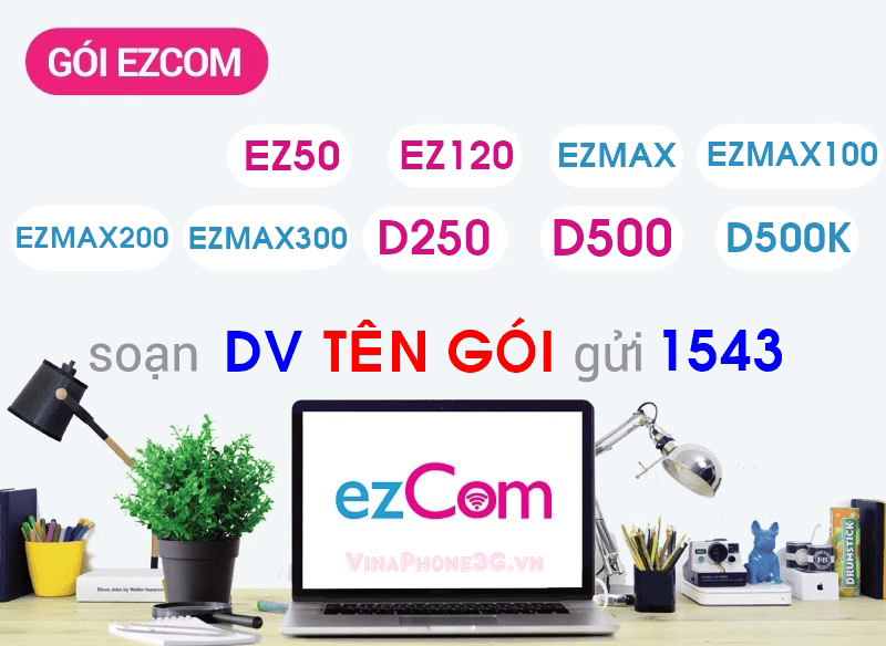 Thông tin chi tiết về các gói cước EZcom của Vinaphone