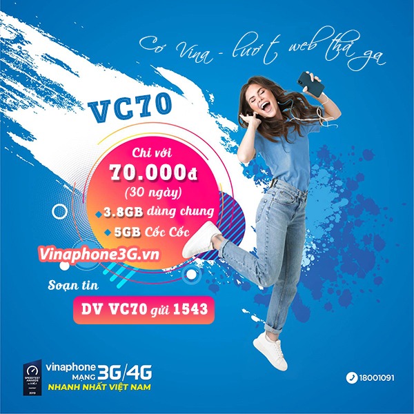 Thông tin chi tiết về gói cước VC70 của Vinaphone
