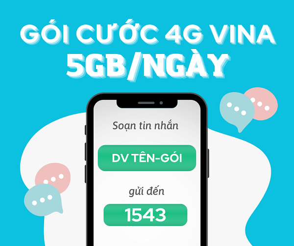 Cách đăng ký gói cước 4G Vinaphone 5GB 1 ngày giá siêu rẻ