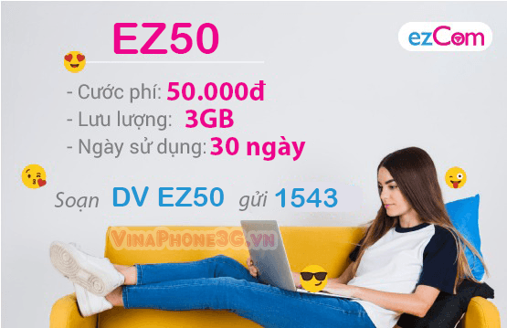 Thông tin chi tiết về cách đăng ký gói cước EZ50 của Vinaphone
