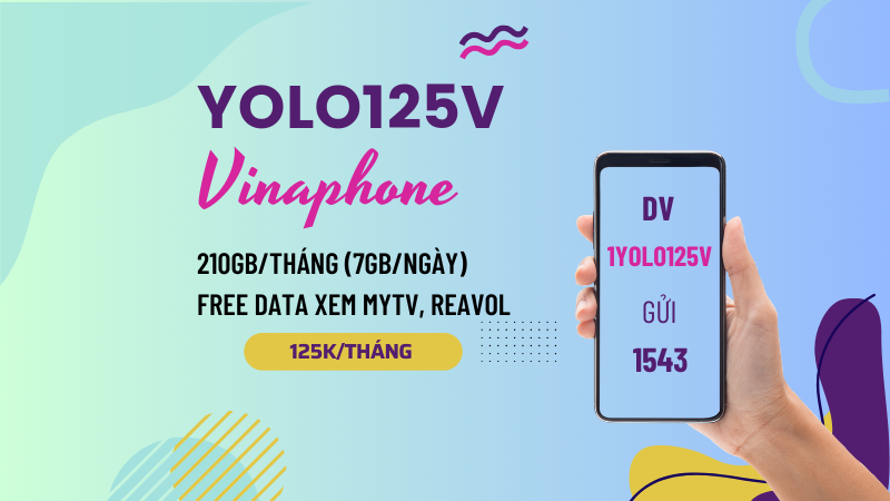 Đăng ký gói cước YOLO125V Vinaphone rinh data khủng